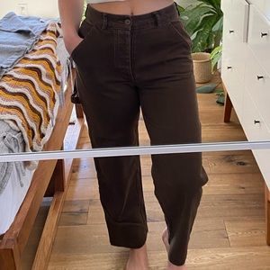 LACAUSA brown carpenter pants